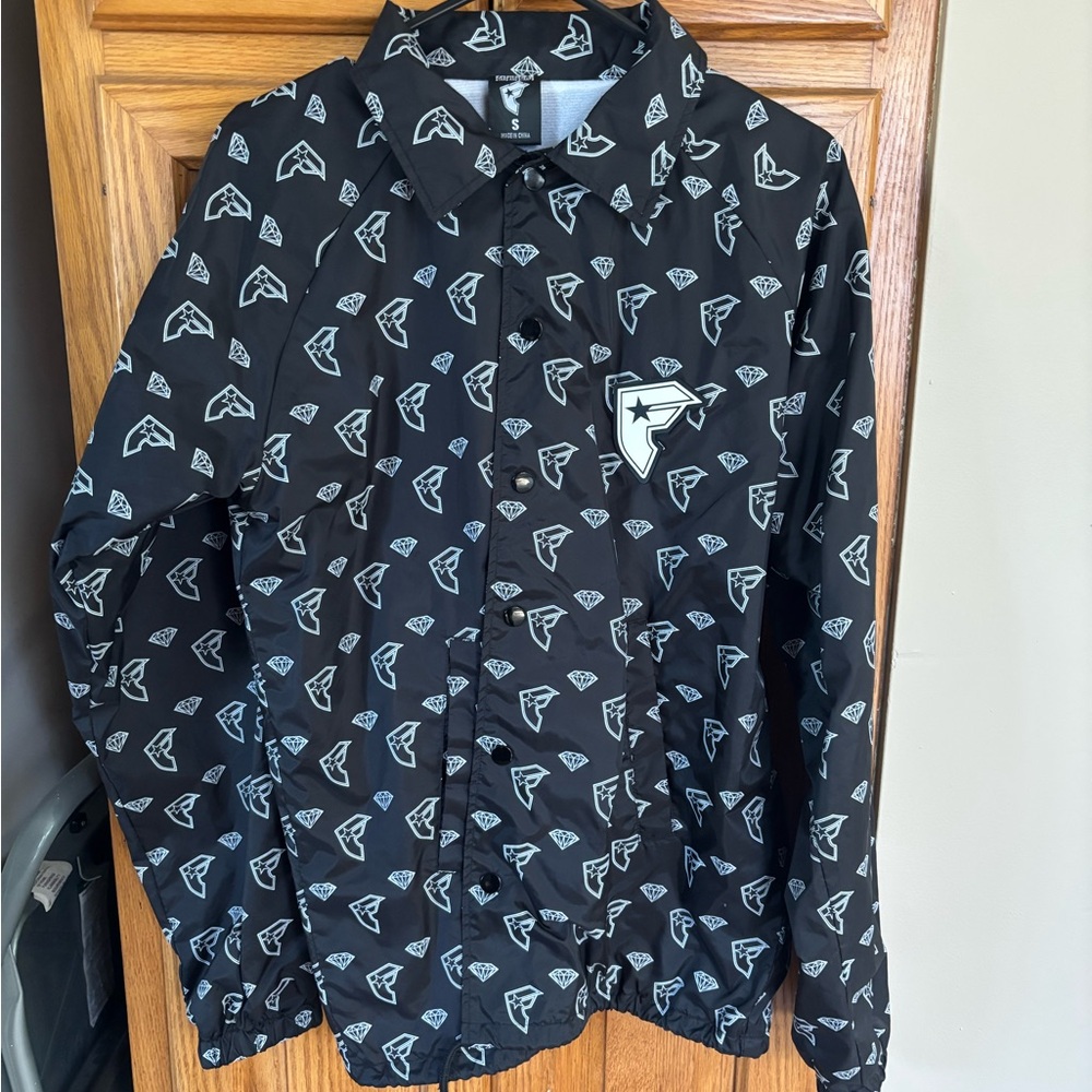 Famous Stars & Straps Black Jacket Monogram Logo